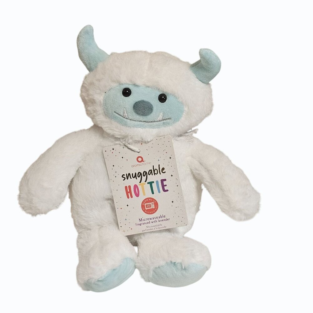 New Aroma Home Snuggable Hottie Microwavable  Abominable Snowman. READ PLEASE